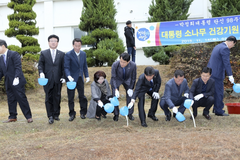 20151114-021[AP7U0167-대통령 소나무 건강기원 막걸리주기.jpg