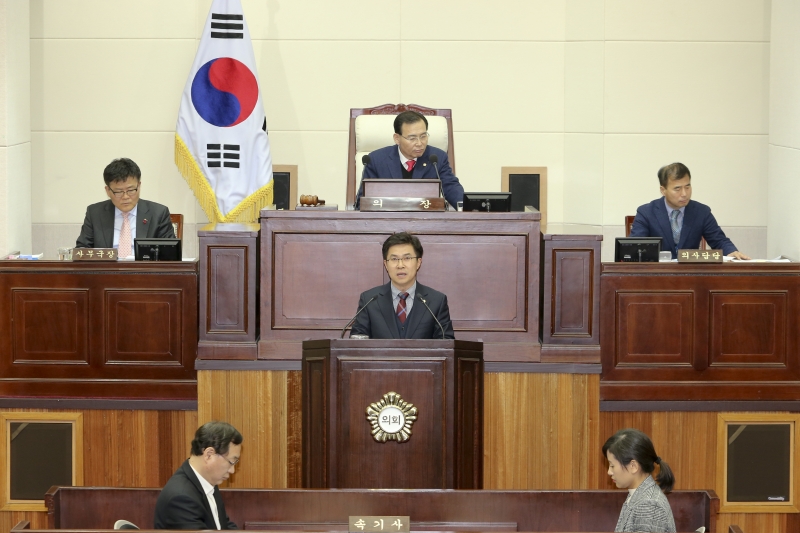 20180131-016[AP7U2314-제219회 임시회 제4차 본회의시 강승수 의원 5분 자유발언.JPG