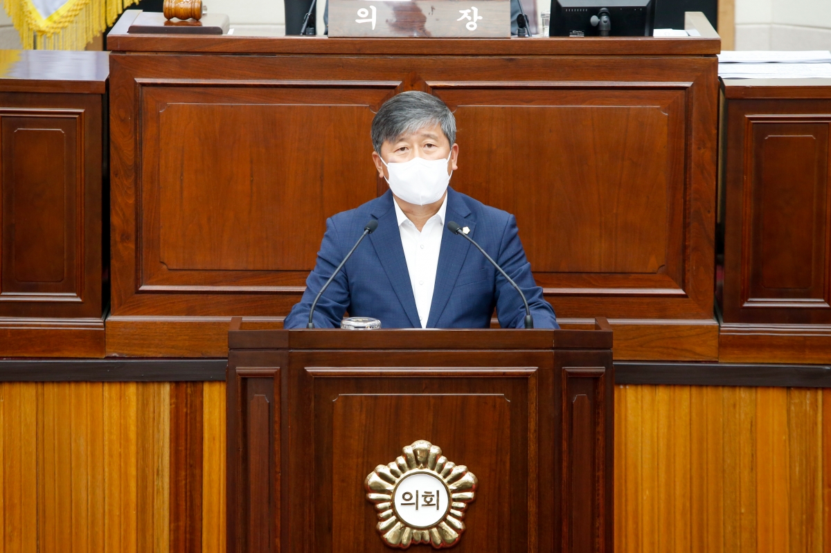20220901-013[_P7U9980-제261회 제1차 정례회 제1차 본희의시 양진오 의원 5분 자유발언.JPG