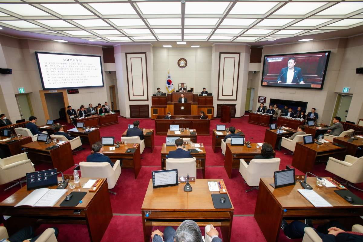 20230316-043[_P7U5246-제265회 임시회 제2차 본희의시 정지원 의원 구미시도시계획조례일부개정조례안 관련 반대토론.JPG