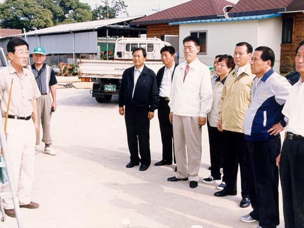 태풍(루사)으로 인한 피해지역 현장 방문