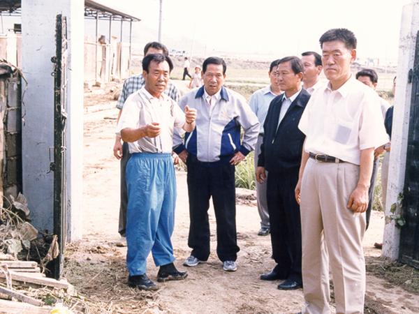 태풍(루사)으로 인한 피해지역 현장 방문