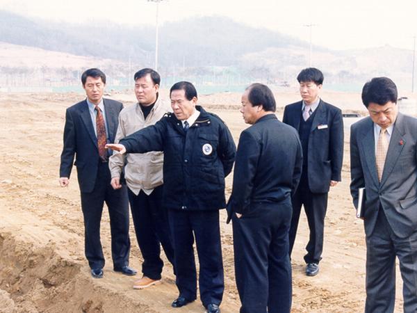 제4공단 조성 공사 현장 방문