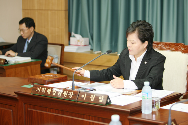 제119회 임시회 기획행정위원회 활동