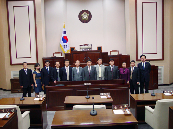 중국 장사시 주임 앨행 방문