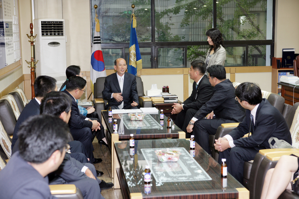 중국 쏘주시 청년연합회 일행 방문