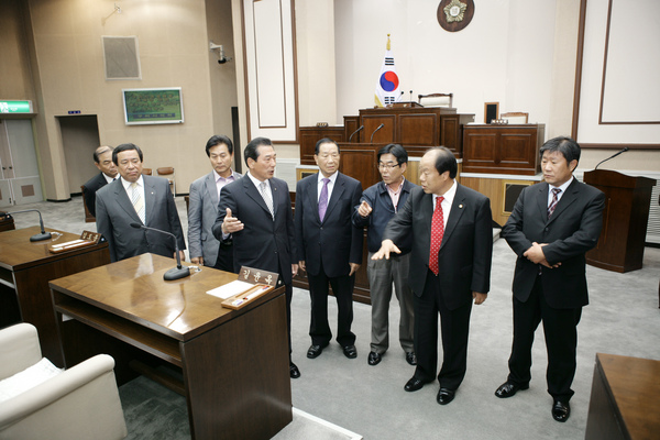 구미시 관내 농협조합장 의회 방문