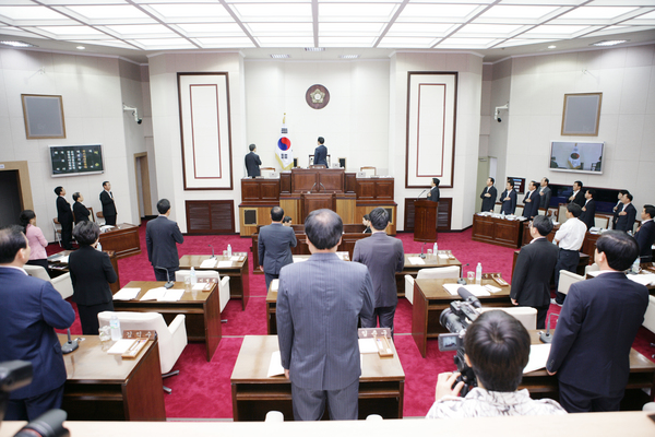 제154회 임시회 개회식