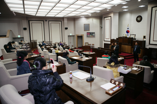 양포초등학교 학생회 회장단 의회 방문