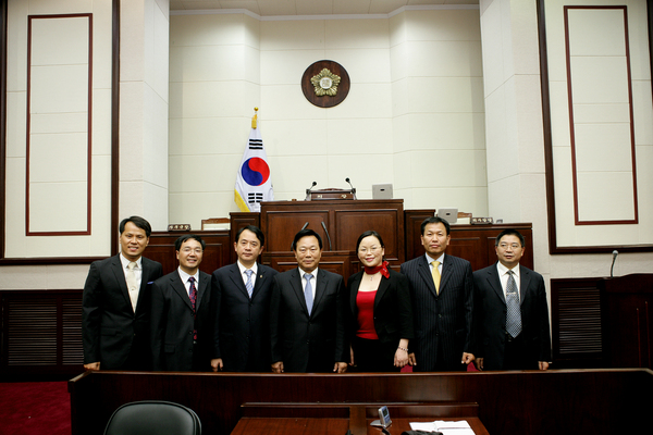 중국 쓰촨성 광안시 우호대표자 일행 의회 방문