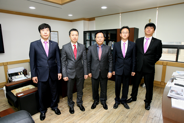 선산청년회의소 2012년도 회장단 방문