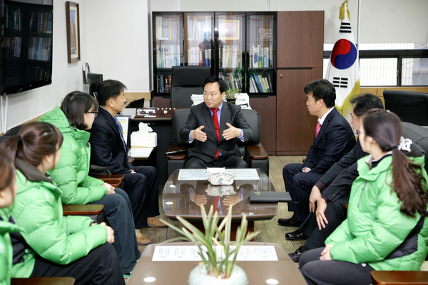 구미시청 운동선수단 볼링팀 의회 방문