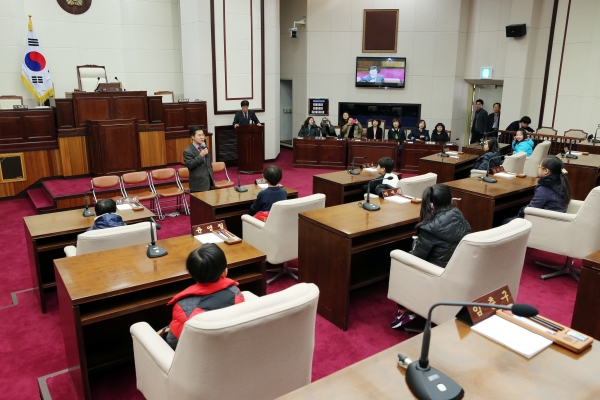 원호한누리타운 새마을문고 어린이 의회방문