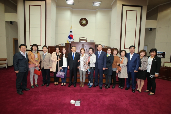 미소봉사단 의회 방문