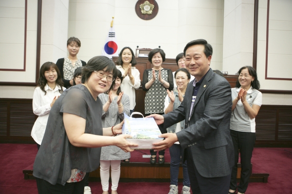 고아읍민 일행 의회 방문
