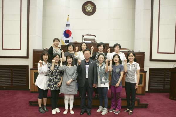 고아읍민 일행 의회 방문