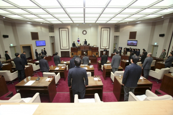 제201회 임시회 개회식 활동