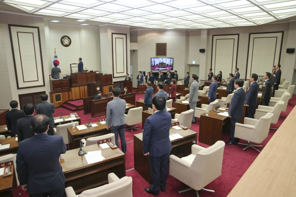 제217회 임시회 개회식