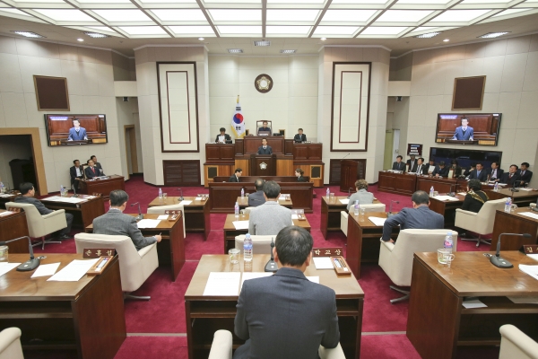제218회 정례회 제1차 본회의 활동
