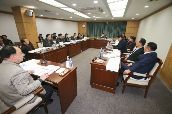 제218회 정례회 예산결산특별위원회 활동