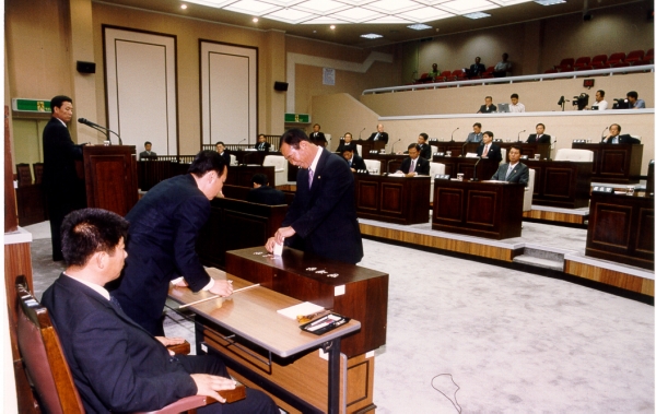 제71회 임시회 제1차 본회의-의장단 선거