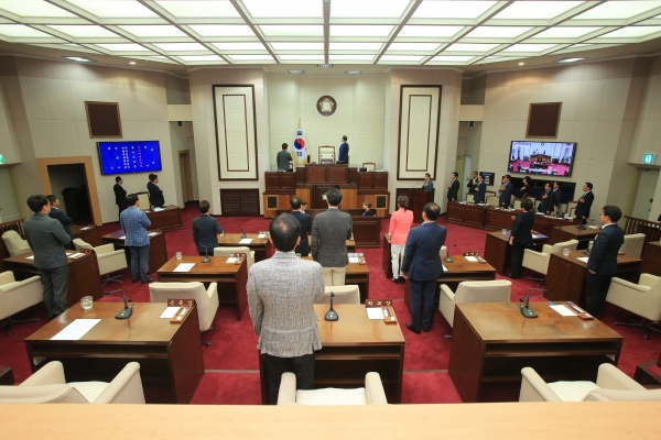 제222회 임시회 개회식 및 제1차 본회의