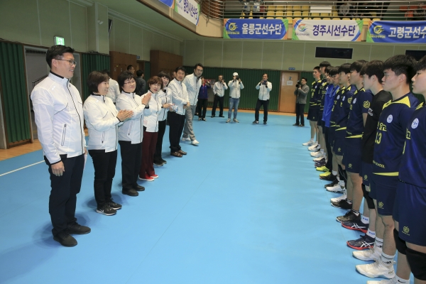 제57회 경북도민체전 참가 구미시선수단 경산시 현지방문 격려