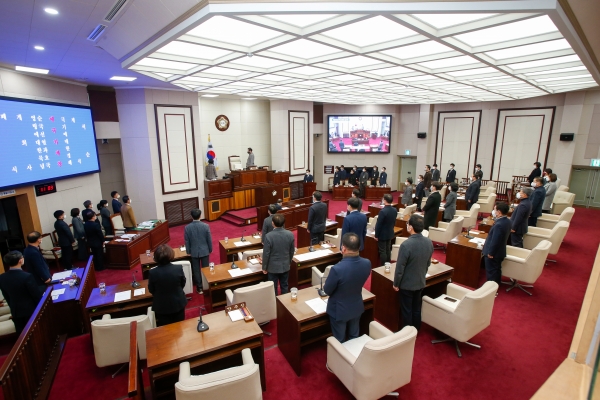 제264회 임시회 개회식 및 제1차 본회의 활동