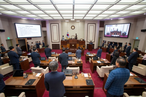 제268회 정례회 개회식 및 제1차 본회의 활동