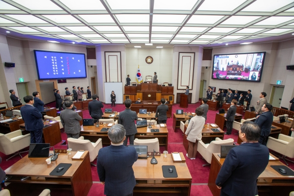 제274회 임시회 개회식 및 제1차 본회의 활동