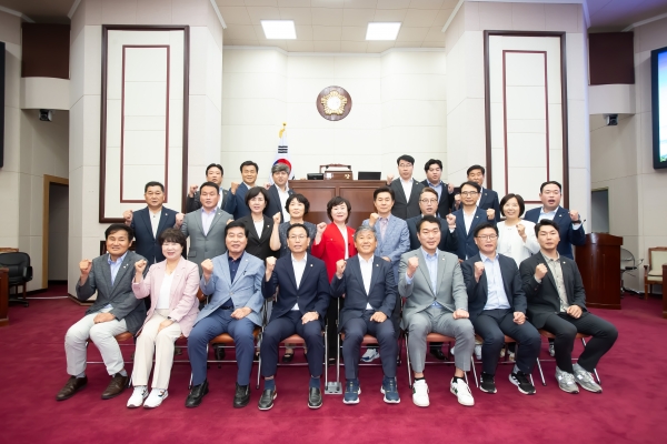 제9대 구미시의회 후반기 출범 기념촬영