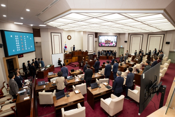 제286회 임시회 개회식 및 제1차 본회의 활동