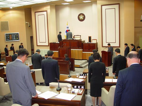 제88회 임시회 개회식