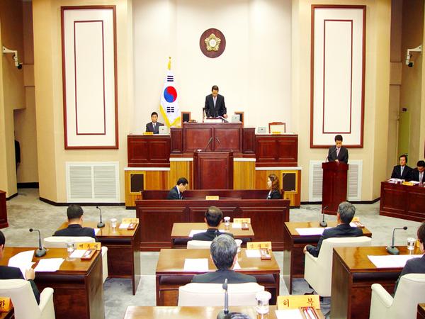 제100회 임시회 개회식