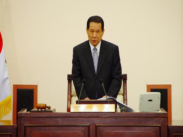 제100회 임시회 개회식
